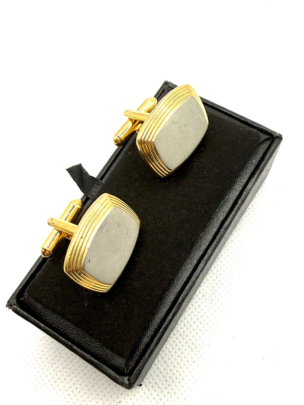 Gold and Silver Two Tone Men's Cufflinks